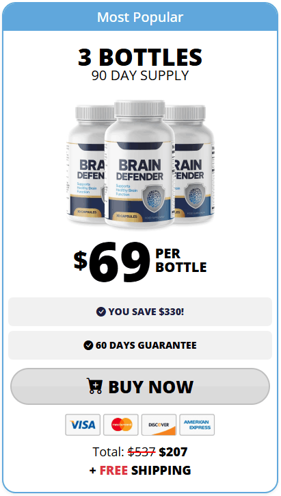 Order BrainDefender 3 Bottles