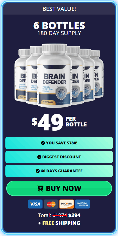 Order BrainDefender 6 Bottles